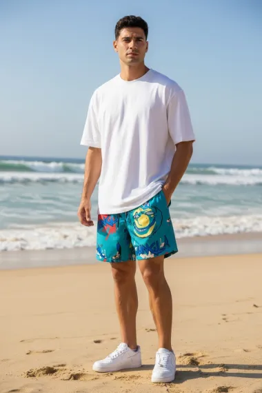 Sort de baie cu imprimeu 12569 40-2.3